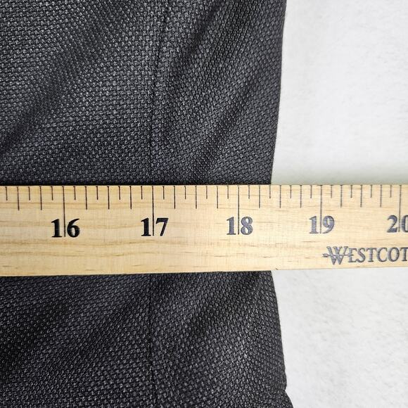 Banana Republic Mens Blazer Nailshead 40R Charcoal Gray 792939 Slim Suit Jacket - Picture 13 of 16